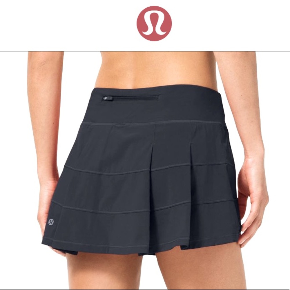 NWT Lululemon PACE RIVAL REGULAR length Tennis Skirt TRUE NAVY BLUE   4 Reg - Picture 5 of 15